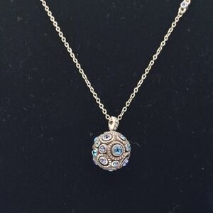 Brighton Halo Sphere Blue, Purple Silver Long Necklace